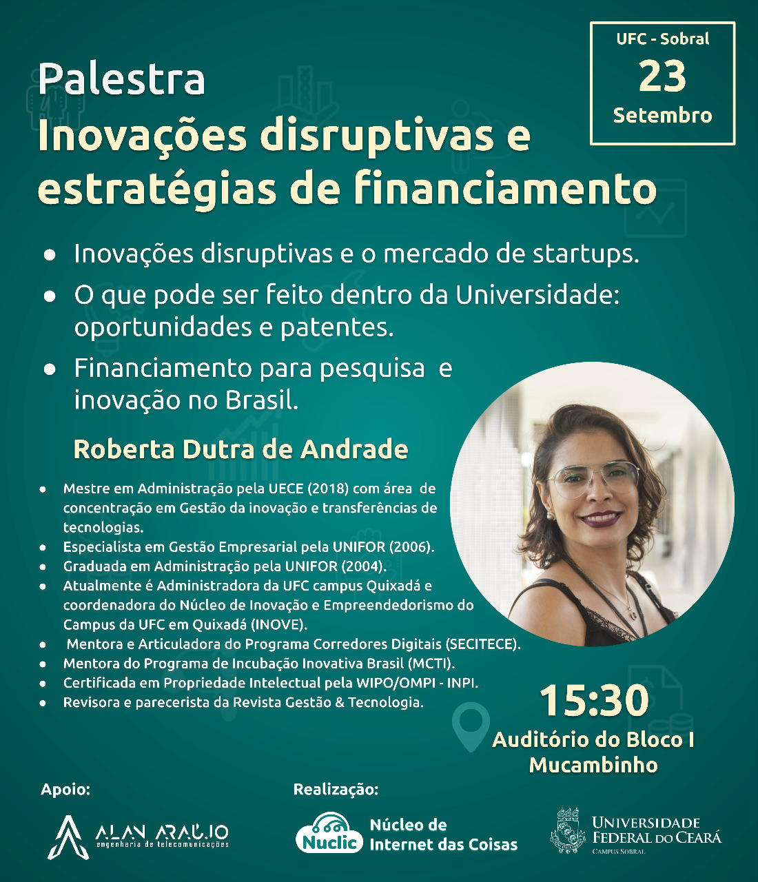 HOJE Palestra Inovação startups e estratégias de financiamento são